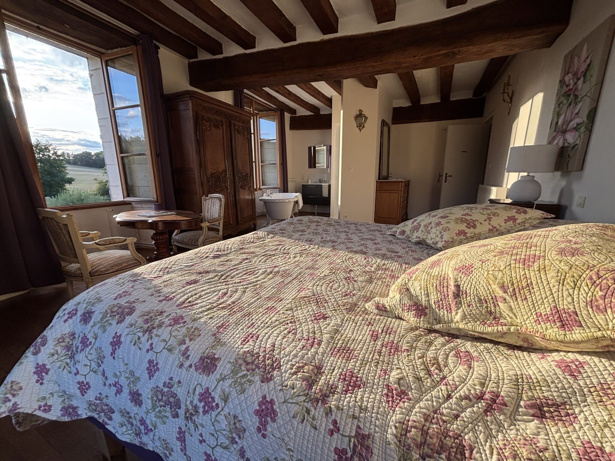 Chambre Pastorale à la Corroirie - hébergement de charme près de Chenonceau